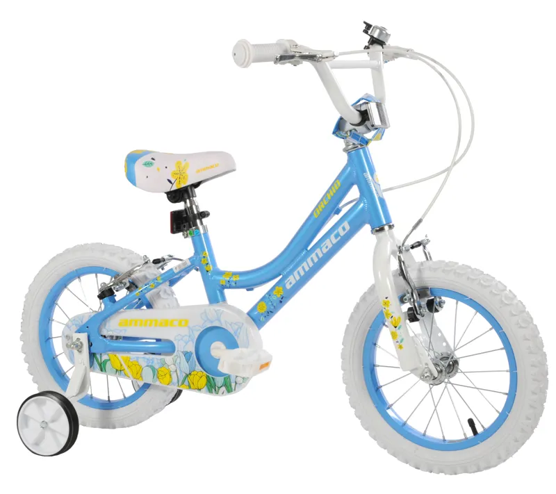 Ammaco Orchid 14 Inch Wheel Kids Bike Blue-1